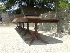six pedestal mahogany antique dining table4.jpg